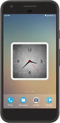 Black Clock Live Wallpaper android App screenshot 0