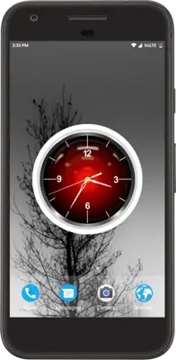 Black Clock Live Wallpaper android App screenshot 2